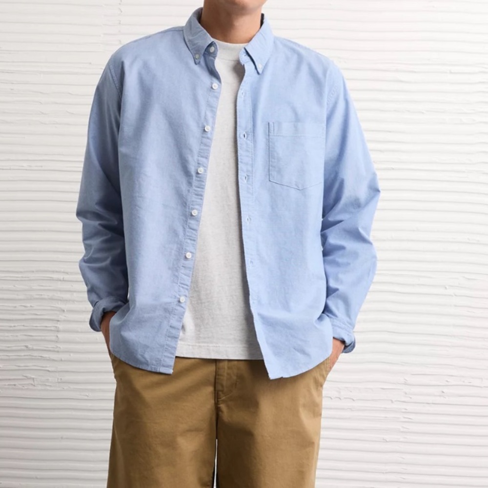 Sale! NWOT American Eagle Outfitters Sky Blue Casual Shirt